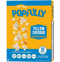 פופ פולי פופקורן להכנה במיקרוגל בטעם צ'ידר מארז שלישייה 240 גרם POPFULLY